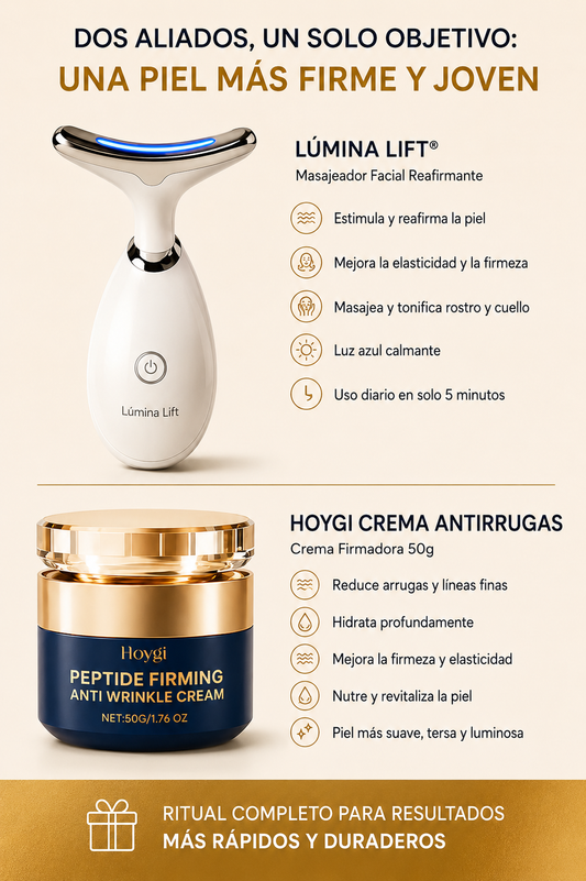LÚMINA LIFT® + HOYGI CREAM® Ritual Reafirmante Completo