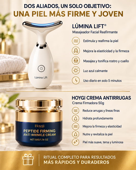 LÚMINA LIFT® + HOYGI CREAM® Ritual Reafirmante Completo